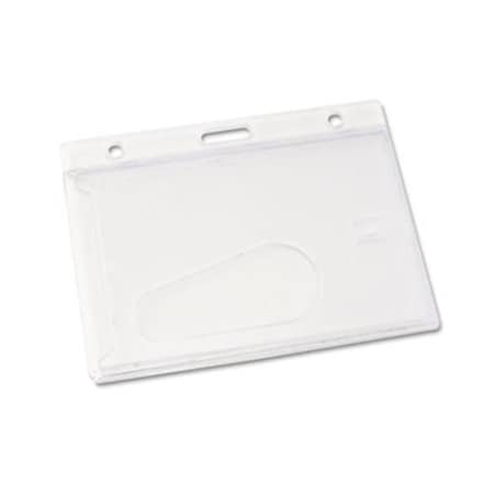 Workstationpro Frosted Rigid Badge Holder; 2.13 x 3.38; Clear; Horizontal; 25-BX TH192665